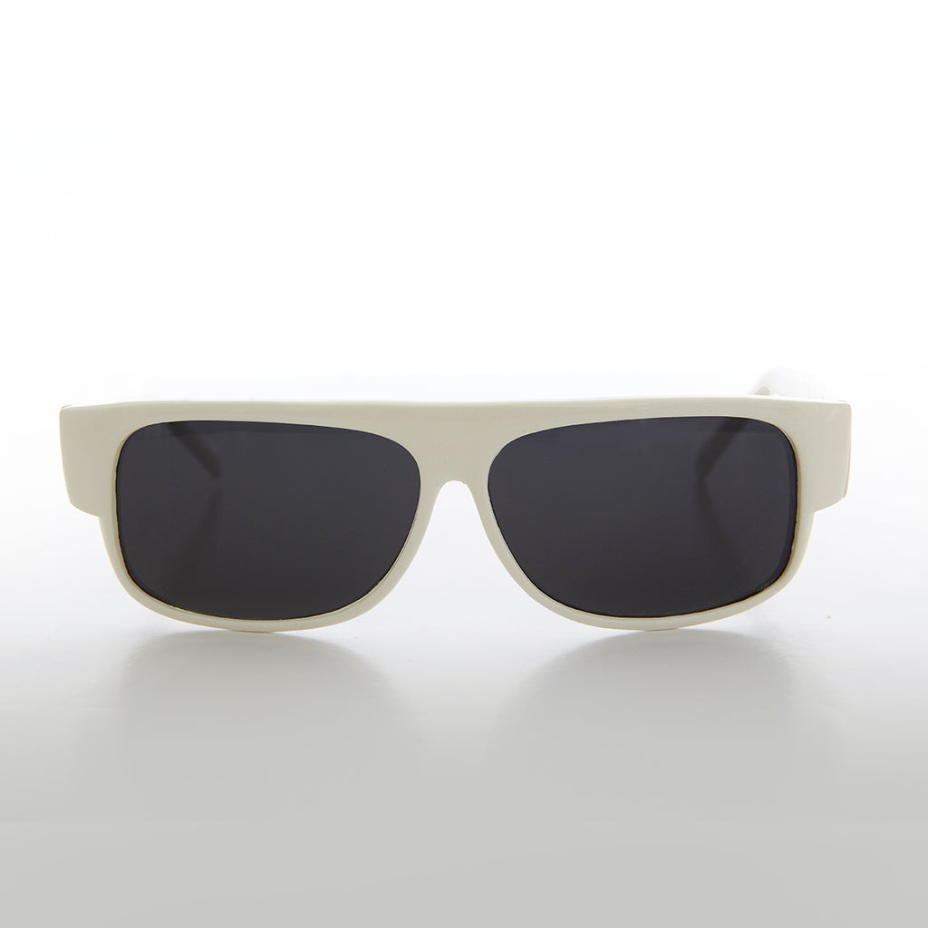 White Flat Top Vintage Sunglass