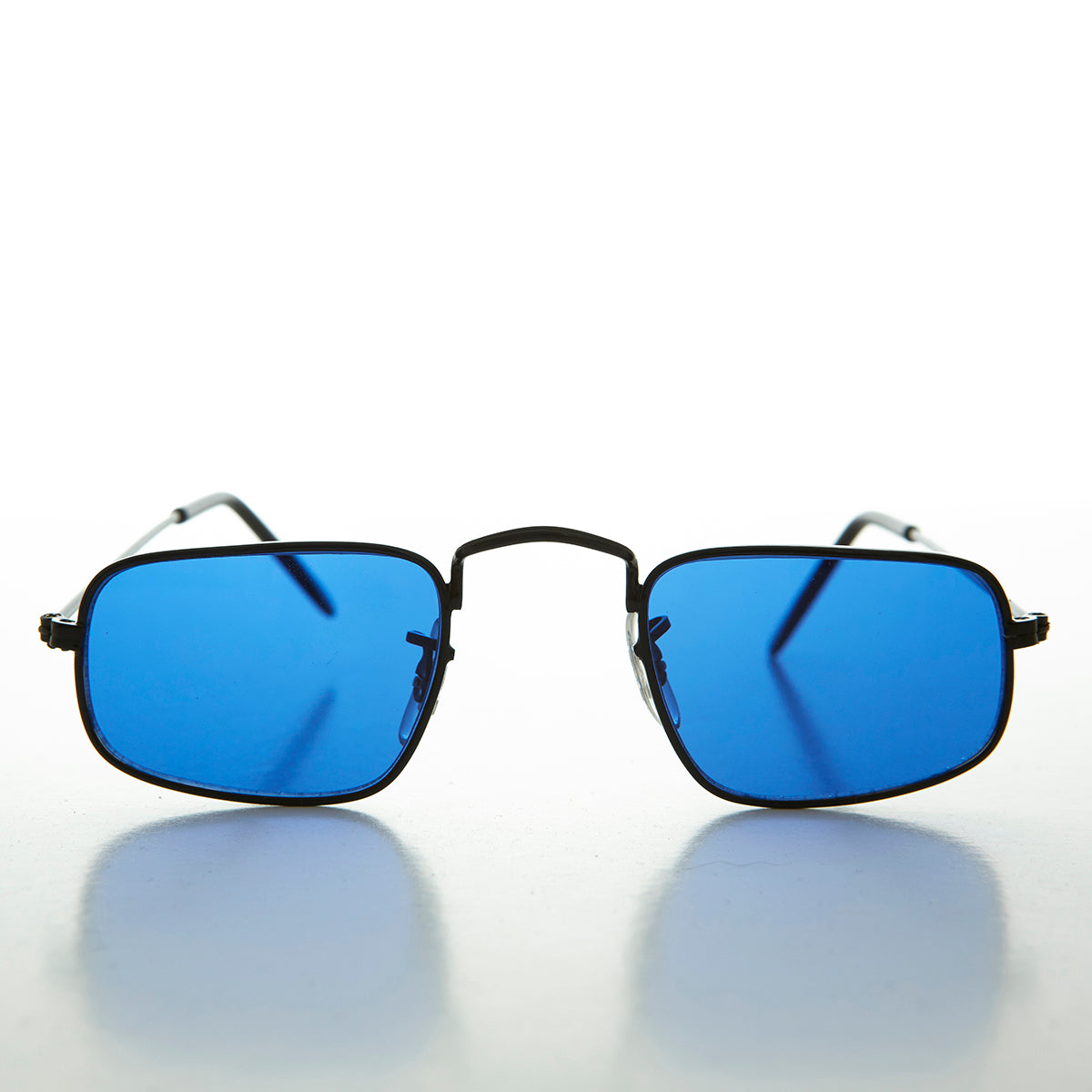blue tinted lens ben franklin sunglasses