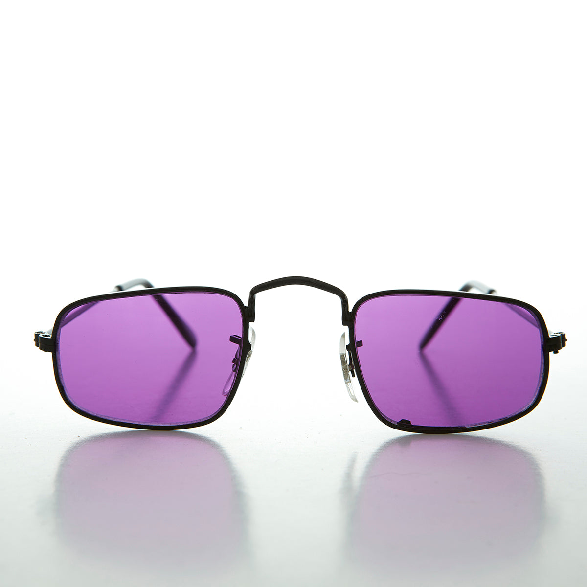 purple tinted lens ben franklin sunglasses