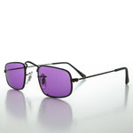 Load image into Gallery viewer, purple square hippy ben franklin vintage sunglasses
