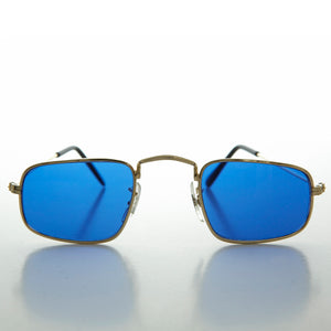 blue tinted lens ben franklin sunglasses