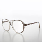 Load image into Gallery viewer, Big Clear Retro Reading Glasses with Gray Color Accent 
