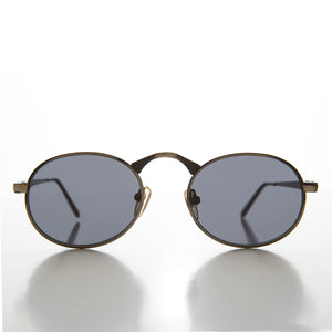 Victorian Oval Industrial Metal Vintage Sunglass