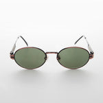Load image into Gallery viewer, Spring Temple Oval Steampunk Vintage Sunglass
