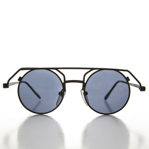 90s Round Steampunk Goth Vintage Sunglass 