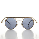 Load image into Gallery viewer, 90s Round Steampunk Goth Vintage Sunglass 
