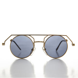 90s Round Steampunk Goth Vintage Sunglass 