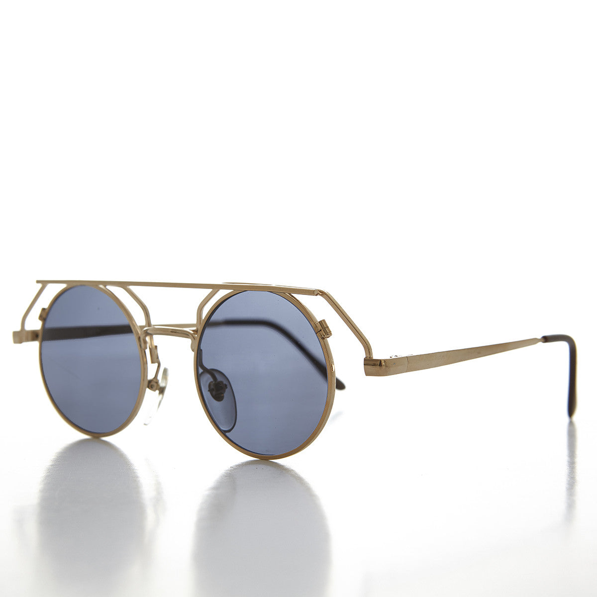 90s Round Steampunk Goth Vintage Sunglass 