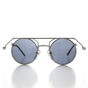 90s Round Steampunk Goth Vintage Sunglass 