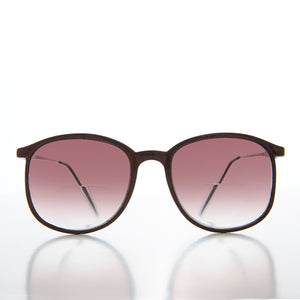 Round Retro Nerdy Bifocal Rose Lens Sunglass
