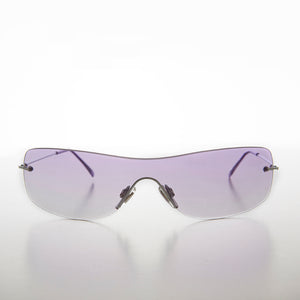 Purple Colored Lens Shield Vintage Sunglass