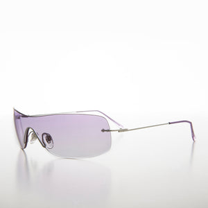 Purple Colored Lens Shield Vintage Sunglass