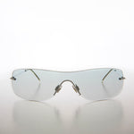 Load image into Gallery viewer, Green Gradient Colored Lens Shield Vintage Sunglass
