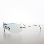 Load image into Gallery viewer, Green Gradient Colored Lens Shield Vintage Sunglass

