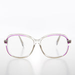 Load image into Gallery viewer, Clear Women&#39;s Retro Reading Glasses with Color Accents - Kara
