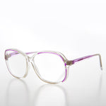 Load image into Gallery viewer, Clear Women&#39;s Retro Reading Glasses with Color Accents - Kara

