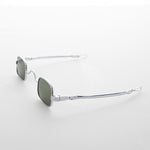 Load image into Gallery viewer, small square victorian sliding temple vintage sunglasses
