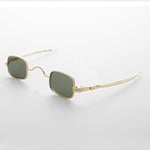 Load image into Gallery viewer, small square victorian sliding temple vintage sunglasses

