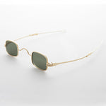 Load image into Gallery viewer, small square victorian sliding temple vintage sunglasses
