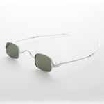 Load image into Gallery viewer, small square victorian sliding temple vintage sunglasses
