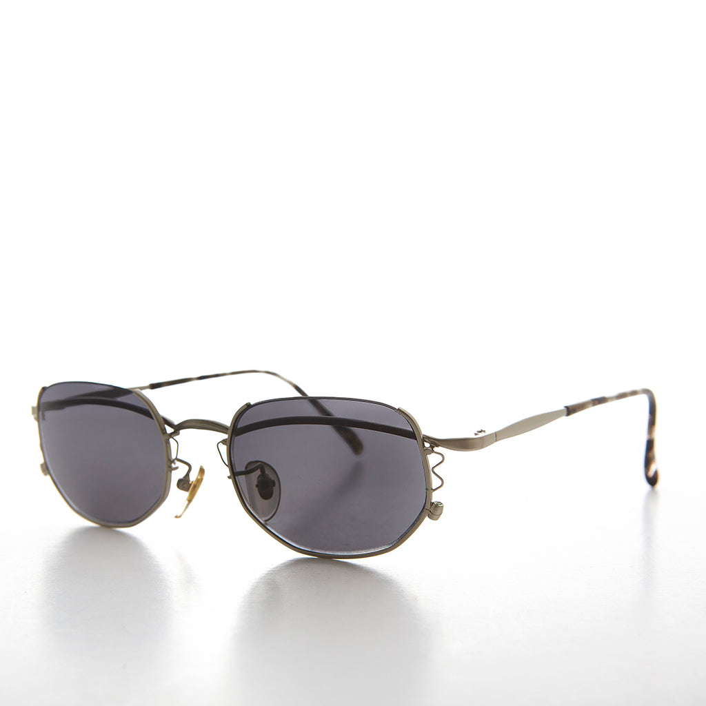 Semi-Rimless Cyber Core Vintage Sunglasses - Kaylen – Sunglass Museum