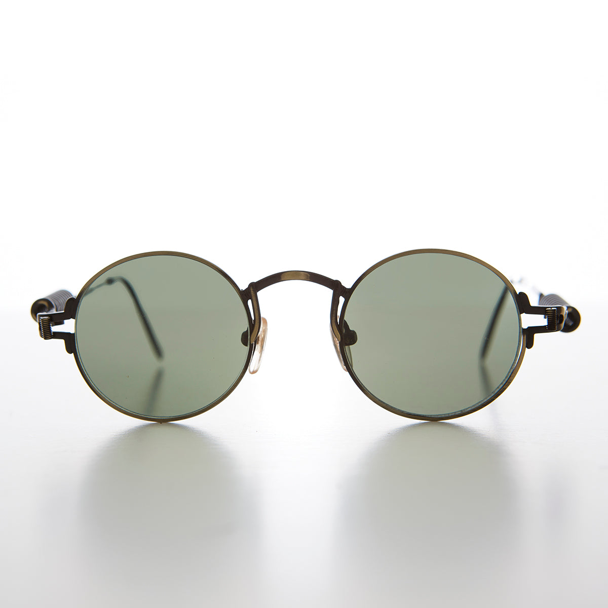 Coil Temple Round Metal Steampunk Vintage Sunglass