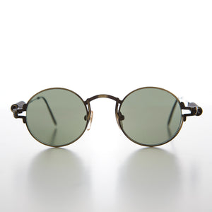 Coil Temple Round Metal Steampunk Vintage Sunglass
