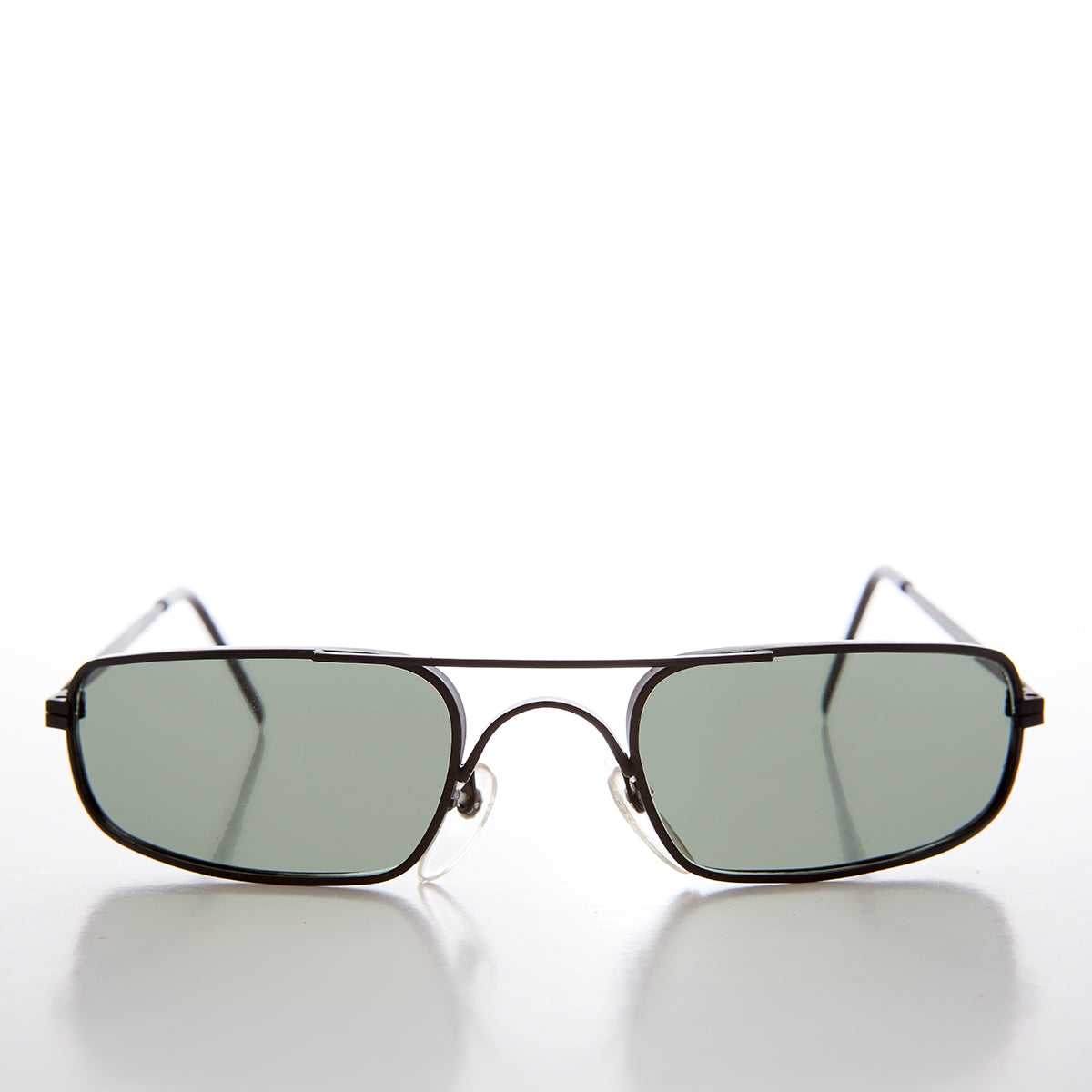 Skinny Sporty Curved Vintage Aviator Sunglass 