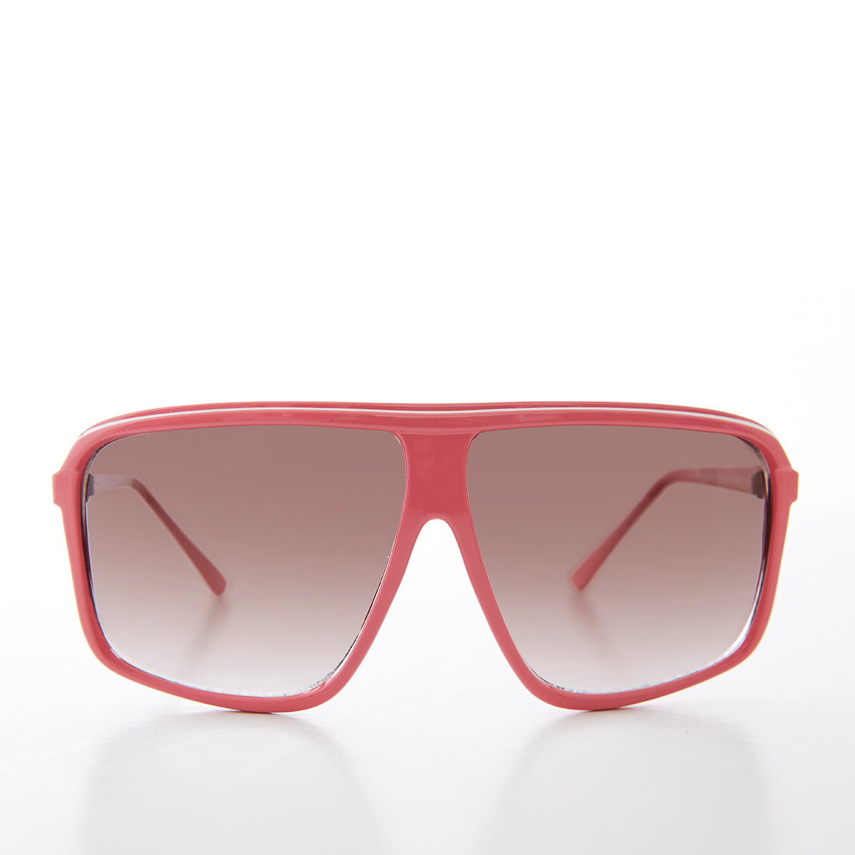 large pink aviator sunglasses
