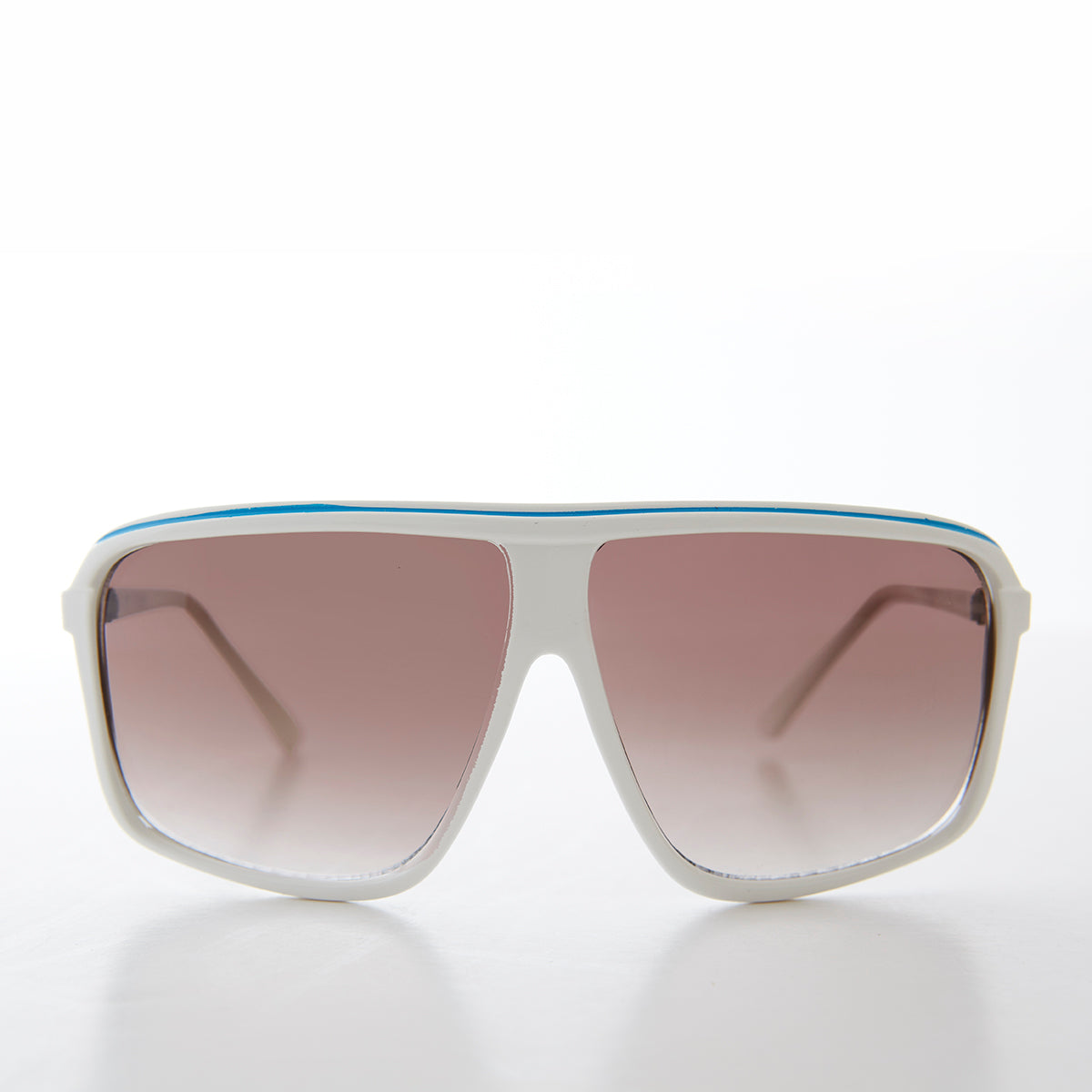 large white aviator sunglasses