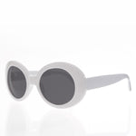Load image into Gallery viewer, White Cat Eye Oval Clout Sunglass
