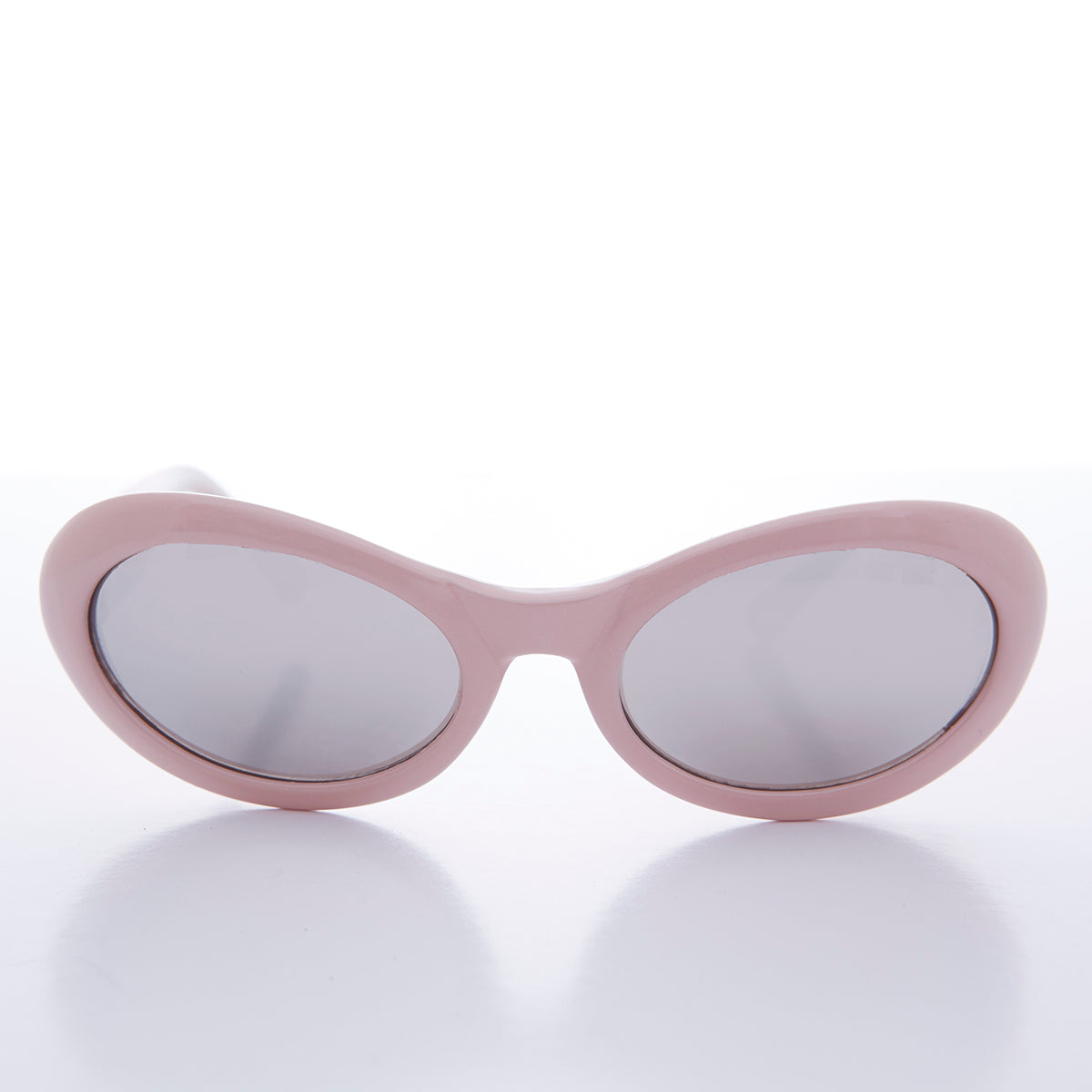 90s Curved Oval Cat Eye Vintage Sunglass in Pastel Colors
