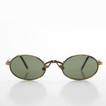 Load image into Gallery viewer, Small Oval Half-Eye Frame Victorian Steampunk 90s Sunglass - Leon 1
