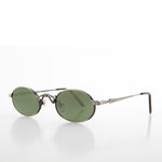 Load image into Gallery viewer, Oval Half-Eye Victorian Steampunk Metal Sunglass
