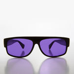Load image into Gallery viewer, 80s Low Rider Flat Top Sunglass with Purple Lens
