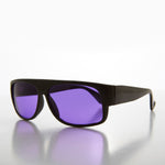 Load image into Gallery viewer, 80s Low Rider Flat Top Sunglass with Purple Lens
