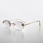Load image into Gallery viewer, Rimless Oval Tinted Colored Lens Reading Glasses
