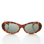 Load image into Gallery viewer, Oval Mod Punk Cateye 90s Vintage Sunglass 
