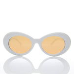 Load image into Gallery viewer, Colored Lens Oval Cat Eye Clout Sunglass 
