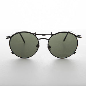 1990s round flat lens steampunk sunglass jpg inspired