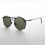 Load image into Gallery viewer, Big Round Flat Lens Punk Goth Steampunk Vintage Sunglass
