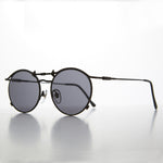 Load image into Gallery viewer, 1990s round flat lens steampunk sunglass jpg inspired
