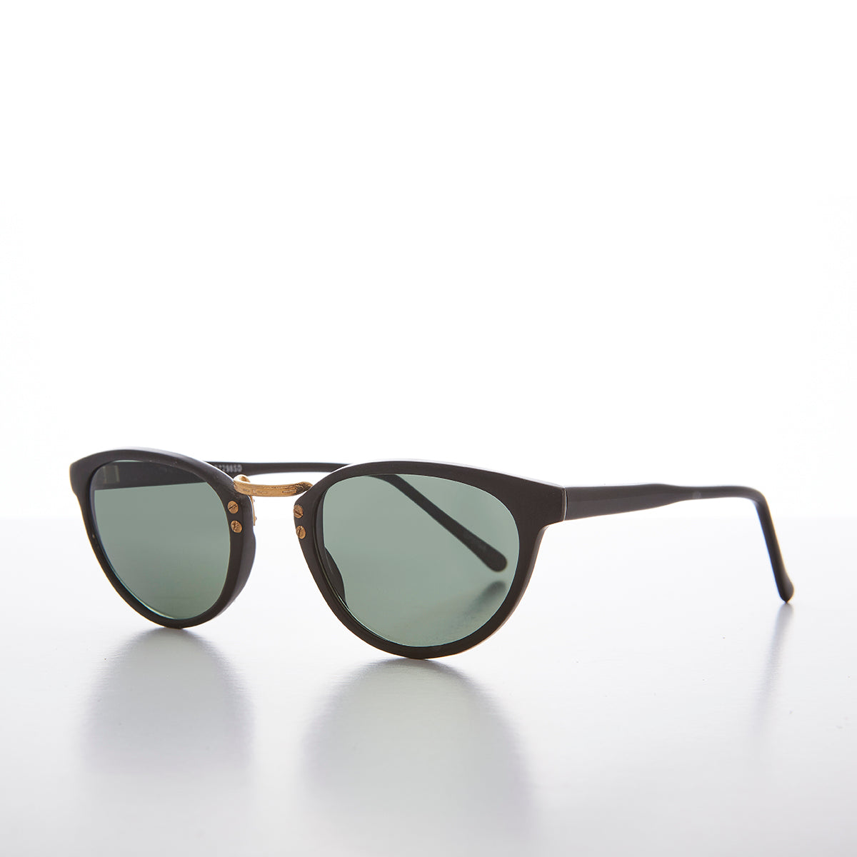 Small Cat Eye Sunglass with Gold Accents