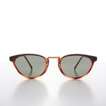 Load image into Gallery viewer, Small Cat Eye Sunglass with Gold Accents
