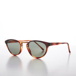 Load image into Gallery viewer, Small Cat Eye Sunglass with Gold Accents
