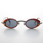Load image into Gallery viewer, small brown steampunk google vintage sunglass
