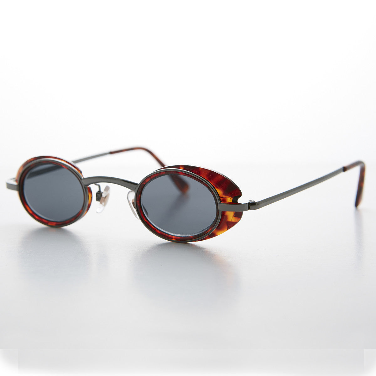 small brown steampunk google vintage sunglass