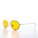 Load image into Gallery viewer, Oval Yellow Lens Vintage Sunglass

