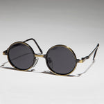 Load image into Gallery viewer, Round Metal Punk Hippie Vintage Steampunk Sunglass 
