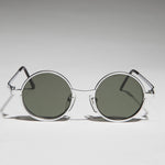 Load image into Gallery viewer, rx optical quality round steampunk 90&#39;s vintage sunglass
